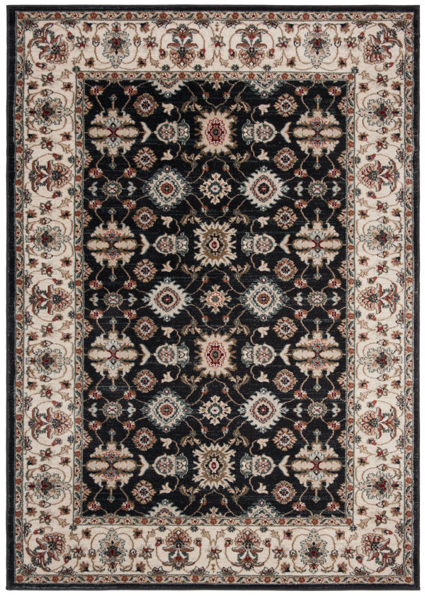 Safavieh Lyndhurst Timeless Traditional Area Rug - Elegant Floral Motifs For Home Décor Enhancement Navy ,Creme Polypropylene Pile Lnh332p-210
