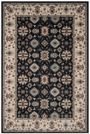 Safavieh Lyndhurst Timeless Traditional Area Rug - Elegant Floral Motifs For Home Décor Enhancement Navy ,Creme Polypropylene Pile Lnh332p-210