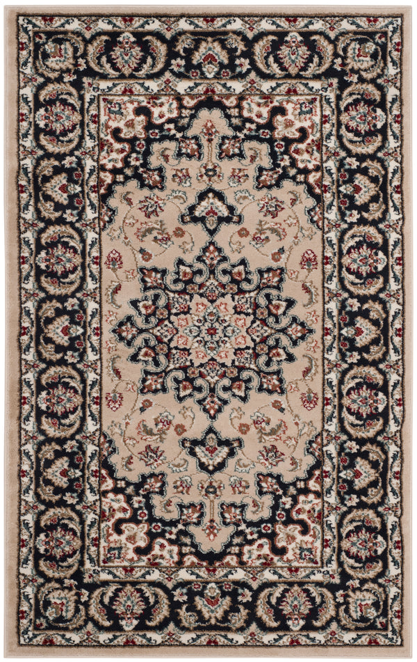 Safavieh Lyndhurst Traditional Turkish Runner Rug - Elegant Design, Durable Construction, Timeless Style For Home Cream ,Anthracite Polypropylene Pile Lnh336k-210