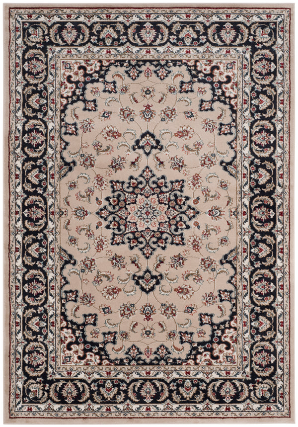 Safavieh Lyndhurst Traditional Turkish Runner Rug - Elegant Design, Durable Construction, Timeless Style For Home Cream ,Anthracite Polypropylene Pile Lnh336k-210
