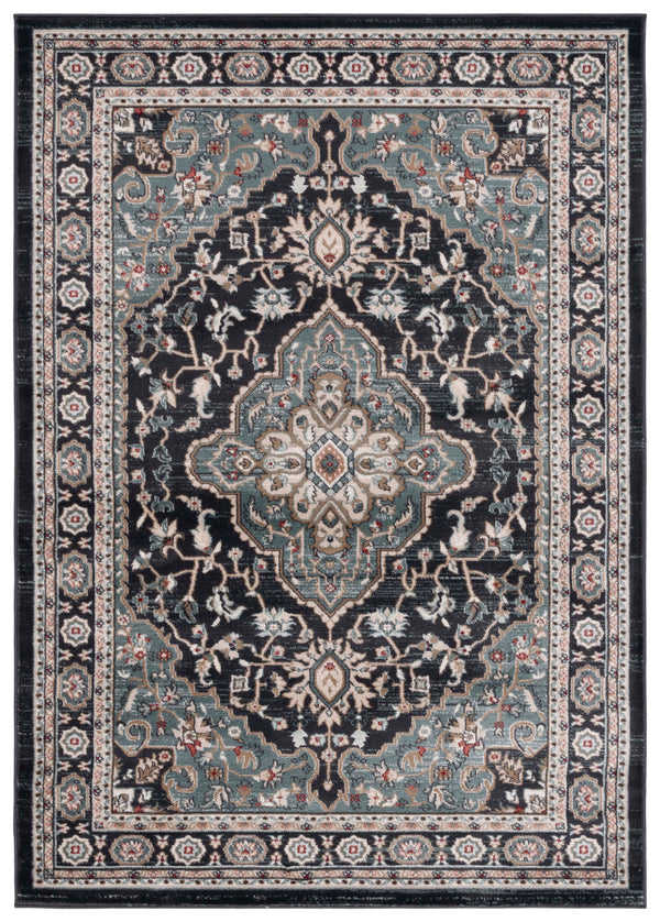 Safavieh Lyndhurst Traditional Turkish Area Rug - Timeless Elegance For Luxurious Living Spaces In Cream Beige Anthracite ,Teal Polypropylene Pile Lnh338c-10