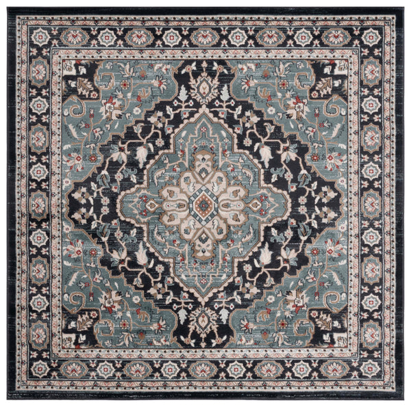 Safavieh Lyndhurst Traditional Turkish Area Rug - Timeless Elegance For Luxurious Living Spaces In Cream Beige Anthracite ,Teal Polypropylene Pile Lnh338c-10