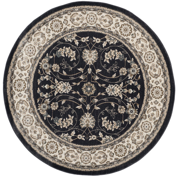 Safavieh Lyndhurst Anthracite Cream Runner Rug — Turkish Power-Loomed Hallway Rug, Low-Profile Durable 2'-3" x 10'-0" LNH340D-210