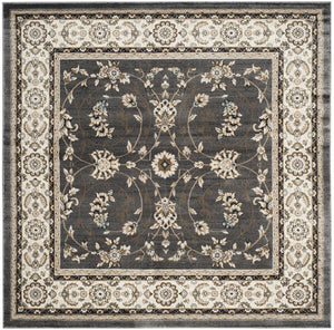 Safavieh Lyndhurst Plush Power-Loomed Area Rug In Grey & Cream Floral — Stain-Resistant, Low-Profile Luxury 11'-0" x 15'-0" LNH340G-1115