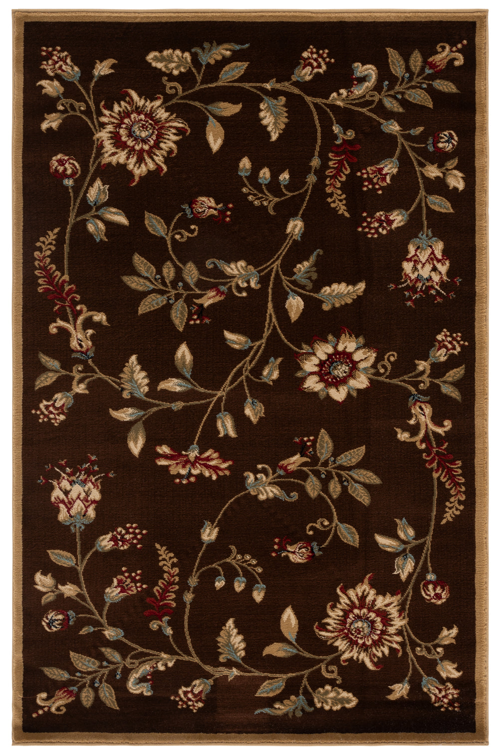 Safavieh Lyndhurst Exquisite Floral Area Rug – Luxurious Comfort, Durable Design, Perfect For Any Decor Ivory ,Multi Polypropylene Lnh552-1291-10