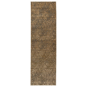Jaipur Living Kevin O'brien Jaipur Living Sierra Geometric Neutral Polyester Viscose Large Area Rug Taupe 2'6"X8' RUG151125