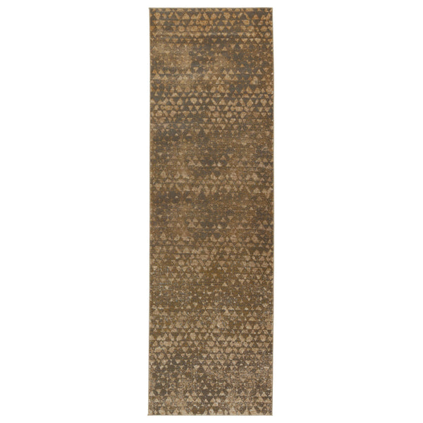 Jaipur Living Kevin O'brien Jaipur Living Sierra Geometric Neutral Polyester Viscose Large Area Rug Taupe 2'6"X8' RUG151125