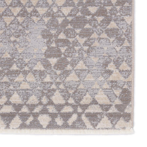 Jaipur Living Kevin O'brien Jaipur Living Sierra Geometric Neutral Polyester Viscose Large Area Rug Gray 2'6"X8' RUG151130