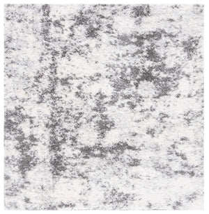 Safavieh Lindsay Shag 550 Power Loomed Shag & Flokati Rug Ivory / Grey 9' x 12'