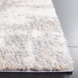 Safavieh Lindsay Shag 552 Power Loomed Shag & Flokati Rug Grey / Ivory Beige 8' x 10'