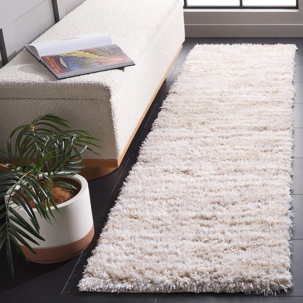 Safavieh Lindsay Plush Shag Area Rug Beige Ivory — Deep 1.875" Pile, Power-Loomed Turkish Luxury For Living Rooms 11'-0" x 15'-0" LNS554B-1115