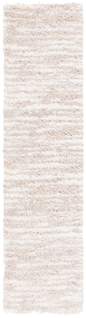 Safavieh Lindsay Shag 554 Power Loomed Shag & Flokati Rug Beige / Ivory 2'-2" x 8'
