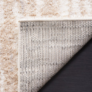 Safavieh Lindsay Shag 554 Power Loomed Shag & Flokati Rug Beige / Ivory 5'-3" x 7'-6"
