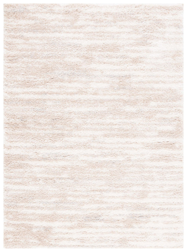 Safavieh Lindsay Shag 554 Power Loomed Shag & Flokati Rug Beige / Ivory 5'-3" x 7'-6"