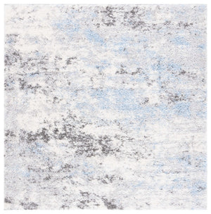 Safavieh Lindsay Shag 556 Power Loomed Shag & Flokati Rug Grey / Blue Ivory 9' x 12'