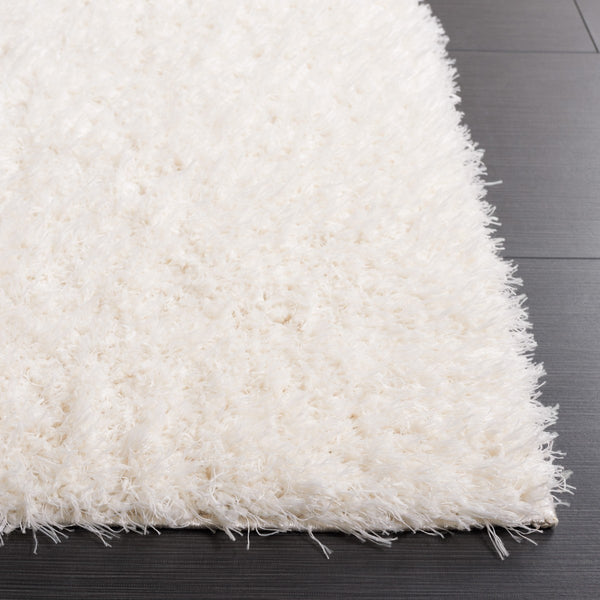 Safavieh Lindsay Shag 560 Power Loomed Shag & Flokati Rug Ivory 9' x 12'