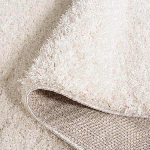 Safavieh Lindsay Shag 560 Power Loomed Shag & Flokati Rug Ivory 9' x 12'