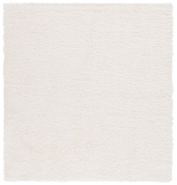 Safavieh Lindsay Shag 560 Power Loomed Shag & Flokati Rug Ivory 6'-7" x 6'-7" Square