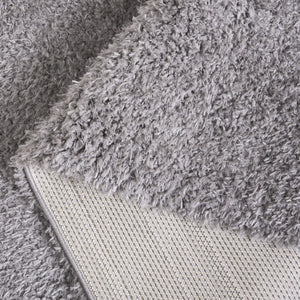 Safavieh Lindsay Shag 560 LNS560 Power Loomed Shag & Flokati Rug Dark Grey LNS560G-7SQ