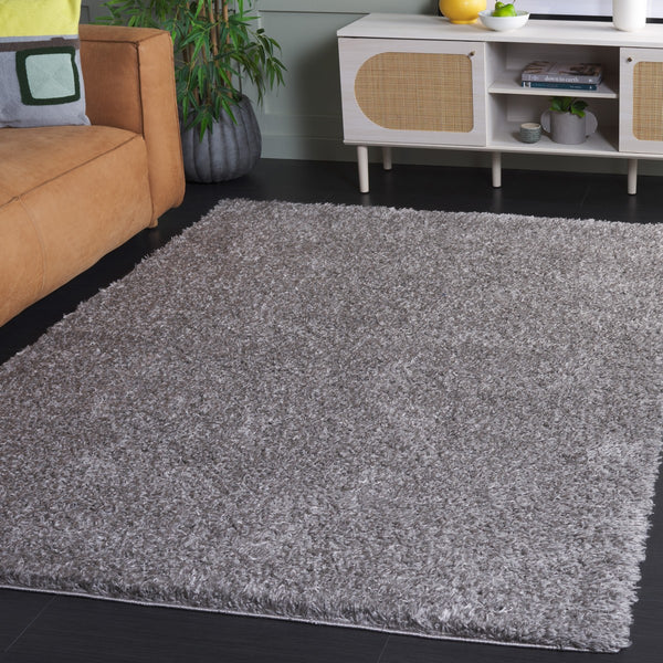 Safavieh Lindsay Shag 560 LNS560 Power Loomed Shag & Flokati Rug Dark Grey LNS560G-7SQ