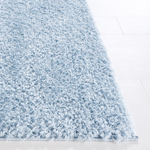 Safavieh Lindsay Shag Area Rug - Plush, Durable, And Stylish For Any Space - Turkish Craftsmanship And Elegance Aqua Polyester Lns560j-3