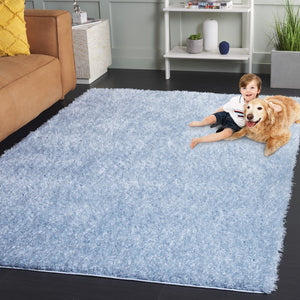 Safavieh Lindsay Shag 560 LNS560 Power Loomed Shag & Flokati Rug Aqua LNS560J-5