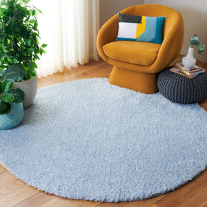Safavieh Lindsay Shag Area Rug - Plush, Durable, And Stylish For Any Space - Turkish Craftsmanship And Elegance Aqua Polyester Lns560j-3