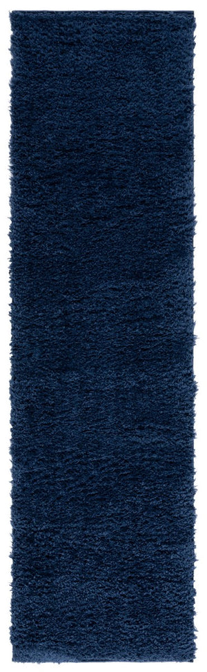 Safavieh Lindsay Shag 560 LNS560 Power Loomed Shag & Flokati Rug Navy LNS560N-7SQ