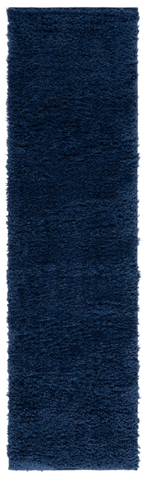 Safavieh Lindsay Shag Area Rug - Plush, Durable, And Stylish For Any Space - Turkish Craftsmanship And Elegance Navy Polyester Lns560n-6