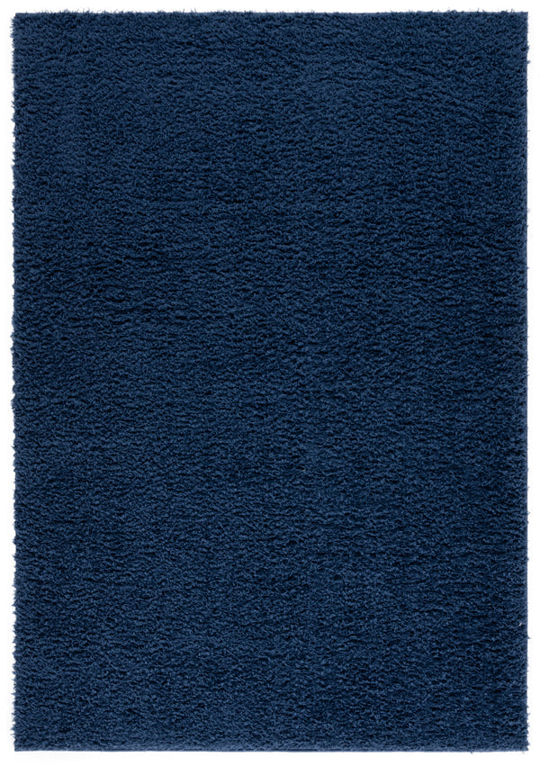 Safavieh Lindsay Shag Area Rug - Plush, Durable, And Stylish For Any Space - Turkish Craftsmanship And Elegance Navy Polyester Lns560n-6