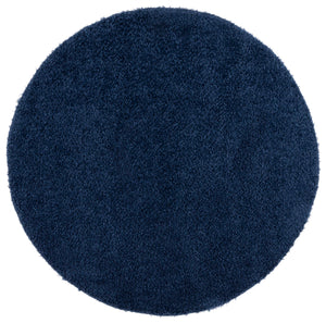 Safavieh Lindsay Shag Area Rug - Plush, Durable, And Stylish For Any Space - Turkish Craftsmanship And Elegance Navy Polyester Lns560n-6