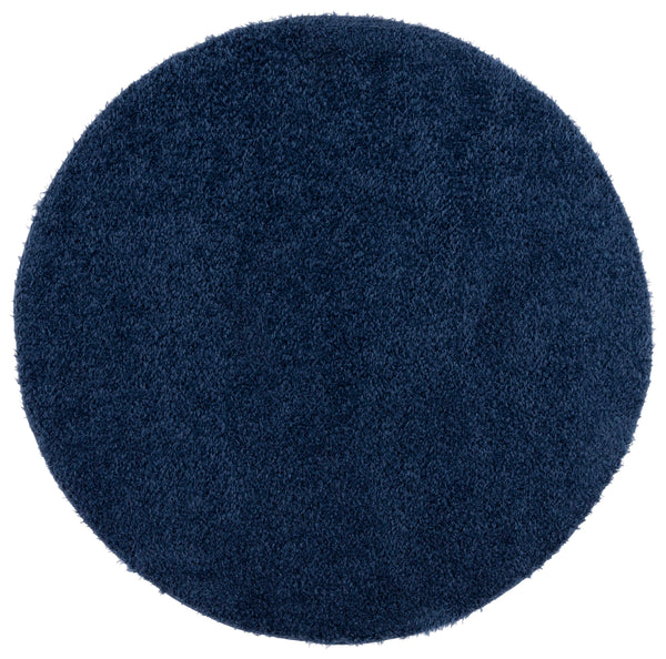 Safavieh Lindsay Shag Area Rug - Plush, Durable, And Stylish For Any Space - Turkish Craftsmanship And Elegance Navy Polyester Lns560n-6