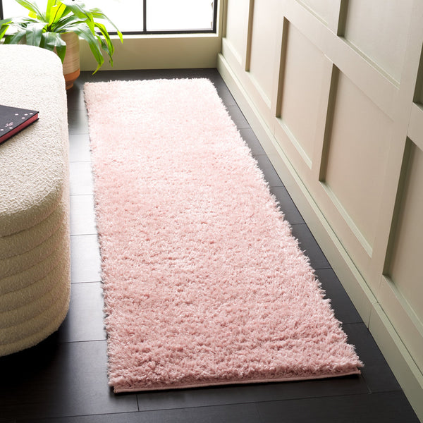 Safavieh Lindsay Plush Pink Shag Rug - 1.875" Pile, Durable Stain-Resistant Power-Loomed Accent Rug Crafted In Turkey 6'-0" x 9'-0" LNS560U-6
