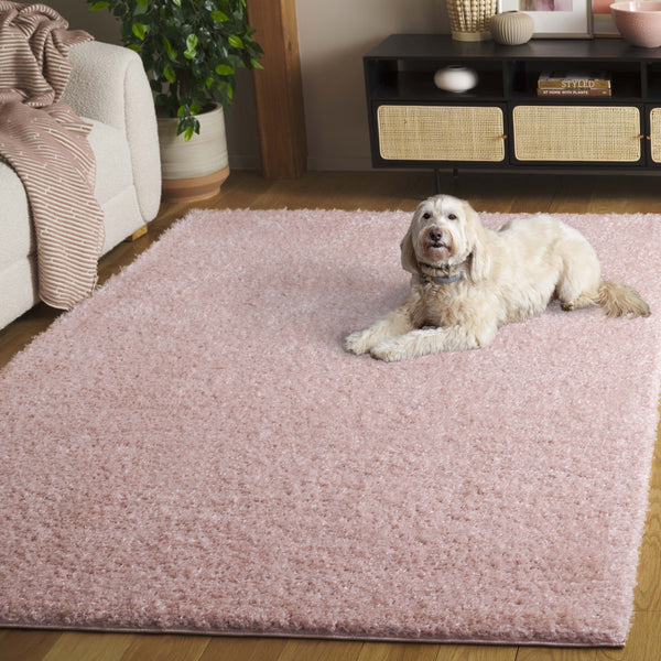 Safavieh Lindsay Plush Pink Shag Rug — Turkish Power-Loomed, Deep 1.875" Pile For Cozy, Durable Comfort 3'-0" x 5'-0" LNS560U-3