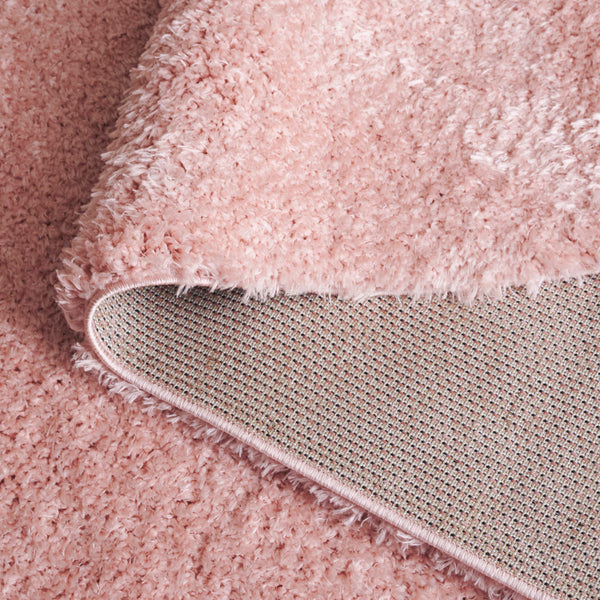 Safavieh Lindsay Plush Pink Shag Rug — Turkish Power-Loomed, Deep 1.875" Pile For Cozy, Durable Comfort 3'-0" x 5'-0" LNS560U-3