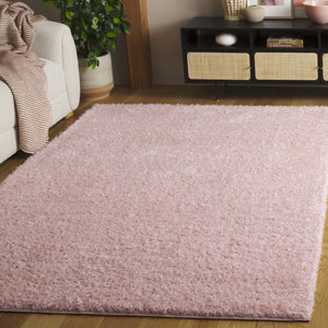 Safavieh Lindsay Plush Pink Shag Rug - 1.875" Pile, Durable Stain-Resistant Power-Loomed Accent Rug Crafted In Turkey 6'-0" x 9'-0" LNS560U-6