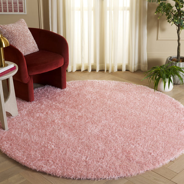 Safavieh Lindsay Plush Pink Shag Rug — Turkish Power-Loomed, Deep 1.875" Pile For Cozy, Durable Comfort 3'-0" x 5'-0" LNS560U-3