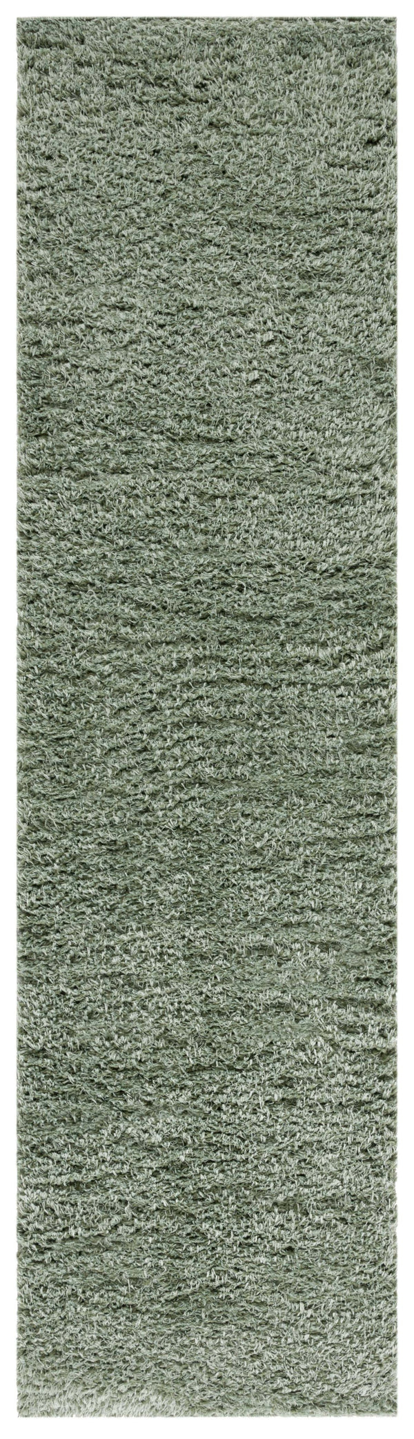 Safavieh Lindsay Plush Flokati-Inspired Shag Runner In Green — Luxurious 1.9" Pile, Durable Polyester, Hallway Rug 2'-2" x 7'-0" LNS560Y-27