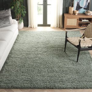 Safavieh Lindsay Shag Area Rug - Plush, Durable, And Stylish For Any Space - Turkish Craftsmanship And Elegance Green Polyester Lns560y-3