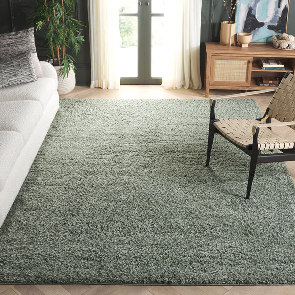 Safavieh Lindsay Shag Area Rug - Plush, Durable, And Stylish For Any Space - Turkish Craftsmanship And Elegance Green Polyester Lns560y-3