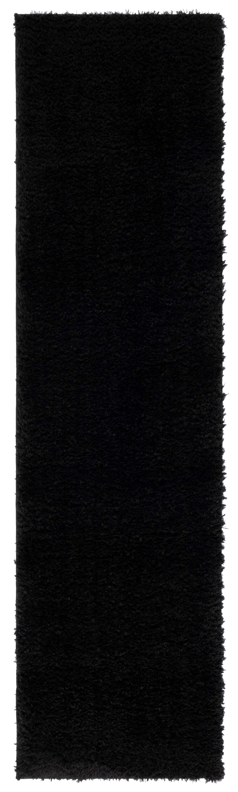 Safavieh Lindsay Plush Black Shag Rug — Deep 1.875" Pile, Power-Loomed Turkish Polyester Blend For Cozy Rooms 10'-0" x 14'-0" LNS560Z-10