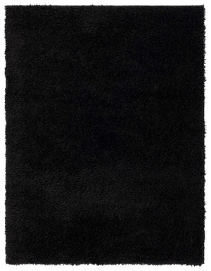 Safavieh Lindsay Shag 560 LNS560 Power Loomed Shag & Flokati Rug Black LNS560Z-7SQ