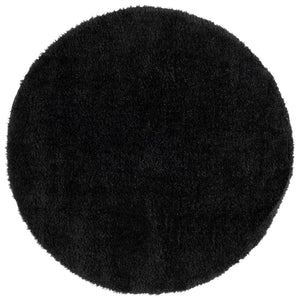 Safavieh Lindsay Plush Black Shag Rug — Deep 1.875" Pile, Power-Loomed Turkish Polyester Blend For Cozy Rooms 10'-0" x 14'-0" LNS560Z-10