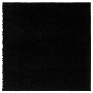 Safavieh Lindsay Plush Black Shag Rug — Deep 1.875" Pile, Power-Loomed Turkish Polyester Blend For Cozy Rooms 10'-0" x 14'-0" LNS560Z-10