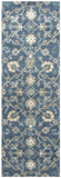 Rizzy Leone LO9985 Hand Tufted Transitional Wool Rug Blue 2'6" x 8'