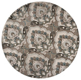 Rizzy Leone LO9987 Hand Tufted Transitional Wool Rug Mocha 8' x 8' Round