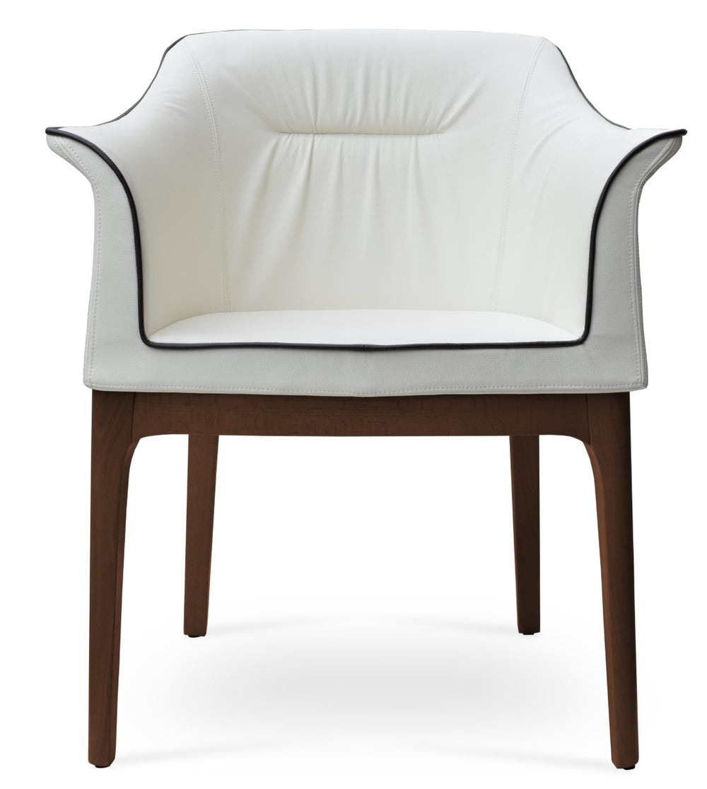 Soho Concept London Armchair Dining Chair - Luxury Camira Yoredale Boucle Fabric, 10-year Guarantee & Ergonomic Comfort   Soho-concept-dining-chair-04508