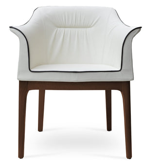 Soho Concept London Armchair Dining Chair - Luxury Camira Yoredale Boucle Fabric, 10-year Guarantee & Ergonomic Comfort   Soho-concept-dining-chair-04508