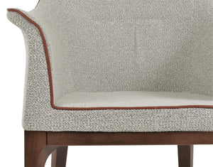 Soho Concept London Wood Armchair - Elegant Dining Chair With Versatile Upholstery Options & 2-year Guarantee White,Grey,Walnut  Soho-concept-dining-chair-04507