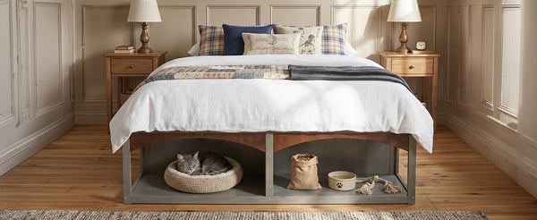 English Elm King Platform Bed Six Storage Drawers No Box Spring Minimalist Scandinavian Bedroom Antique Gray LP000146AAE